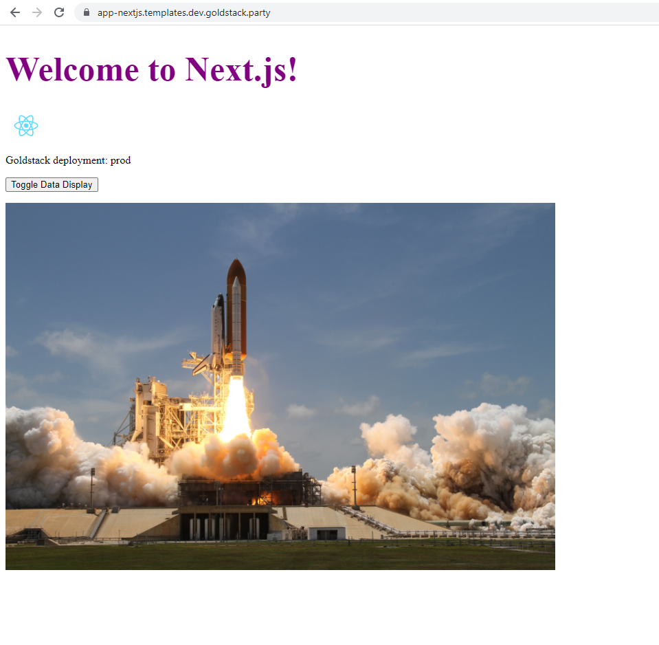 Next.js App for static export with images