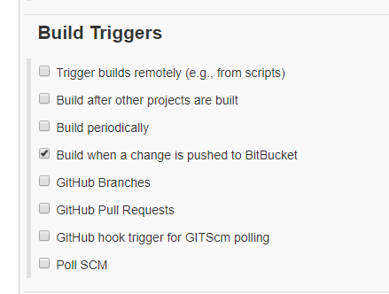 BitBucket trigger