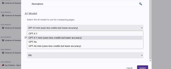 GPT 4.1 and GPT 4.1 mini Models Now Supported for AI Auto Relation