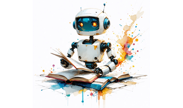 Robot sorting pages into books